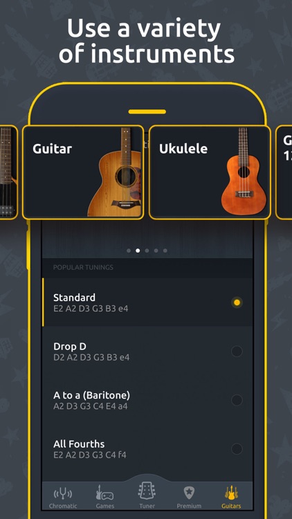 Guitar Tuner - Ukulele & Bass