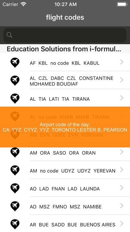 flight codes screenshot-3