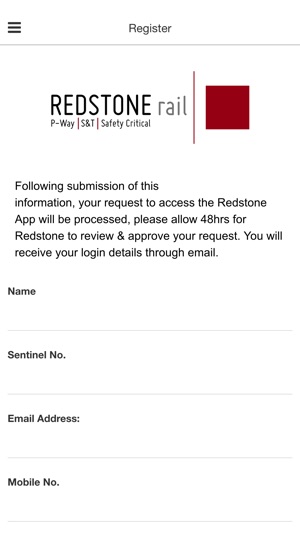 Redstone Rail App