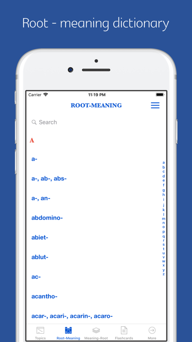 Word Root Dictionary screenshot 4