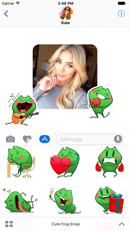 Cute Frog Emoji for message!