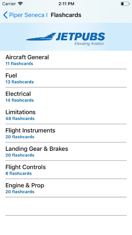 Piper Seneca I PA-34 Study App