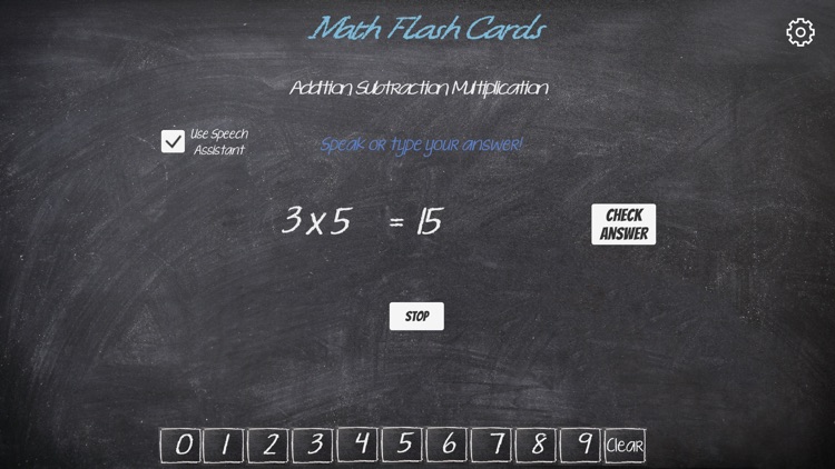 Math Flash Cards: Voice Assist