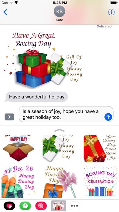 Happy Boxing Day Gifts Sticker screenshot 4