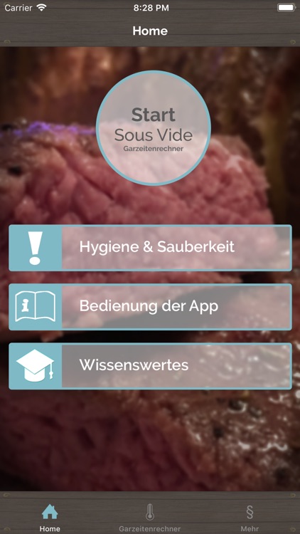 Sous Vide - Garzeiten Rechner