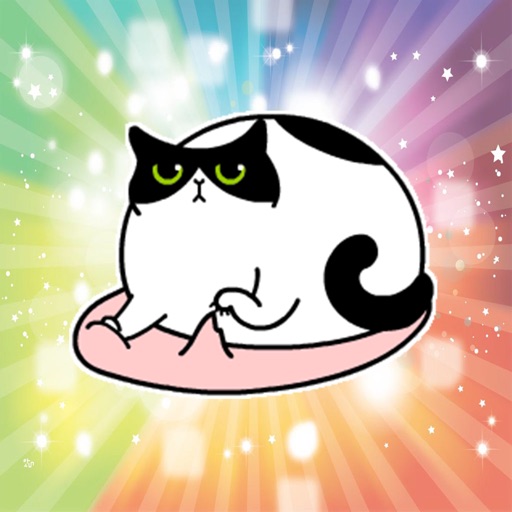 Fat Lazy Cat - Fx Sticker