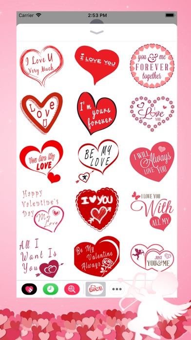 Valentine's Day Quote Stickers screenshot 2