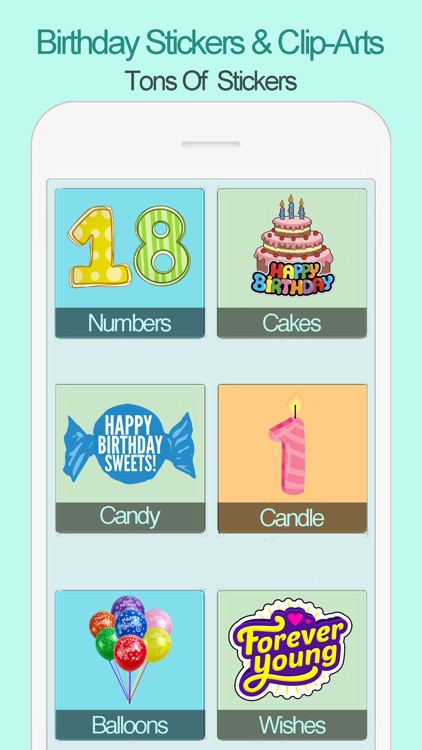 Birthday Photo Frames Stickers