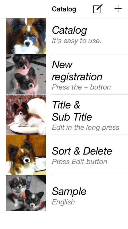 Catalog - You can easily create a Catalog