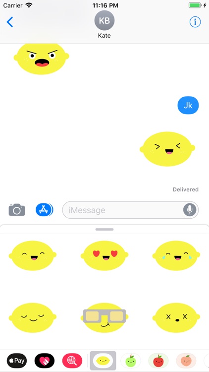 Cute Lemon Stickers screenshot-3