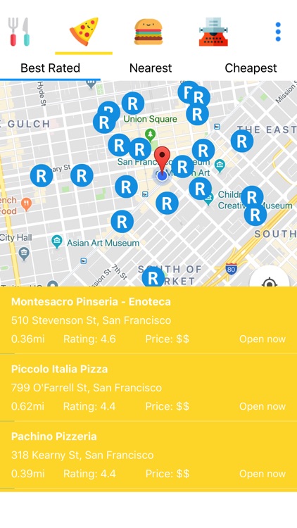Kwiz: Restaurants Near Me