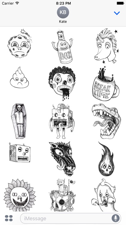 SR Inktober Stickers