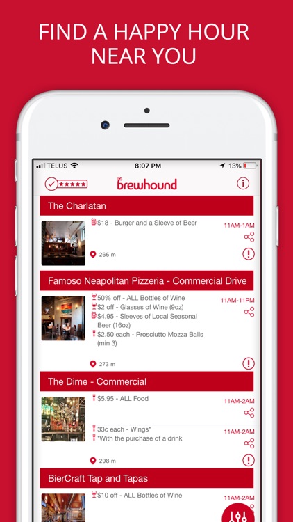 brewhound - The Happy Hour App