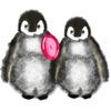 Love Penguin Stickers