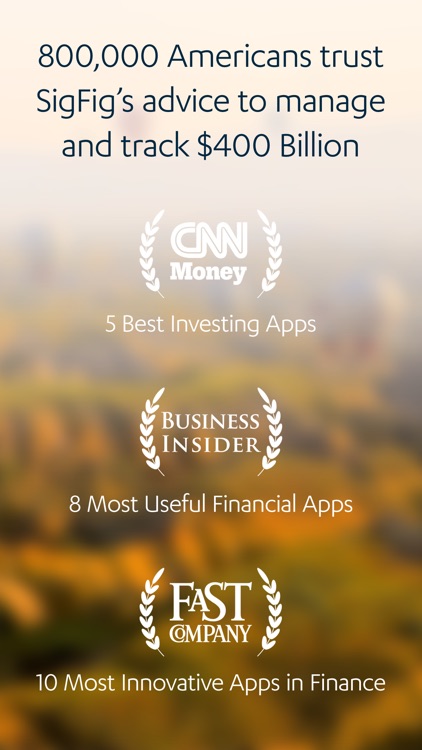 SigFig Wealth Management for iPhone
