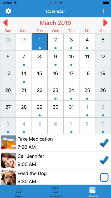 Reminder, Reminders with Voice