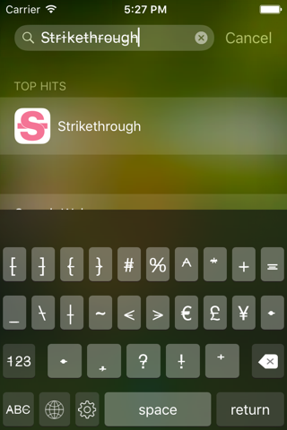 Strikethrough Keyboard screenshot 4