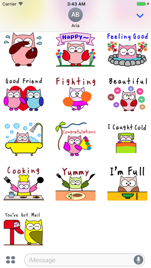 Colorful Owls BirdMoji Sticker(圖3)-速報App