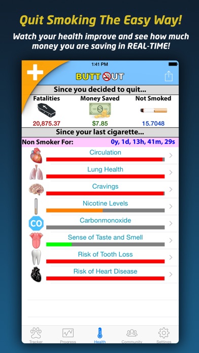 Butt Out - Quit Smoke Now & Stop Smoking Forever screenshot
