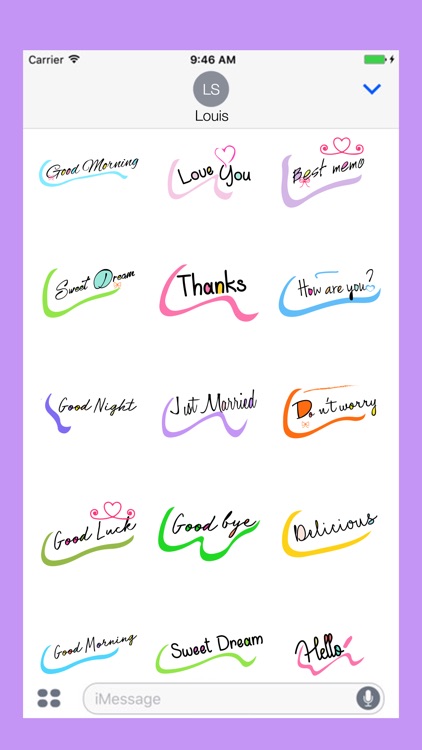 Handwritten Message Stickers Pack