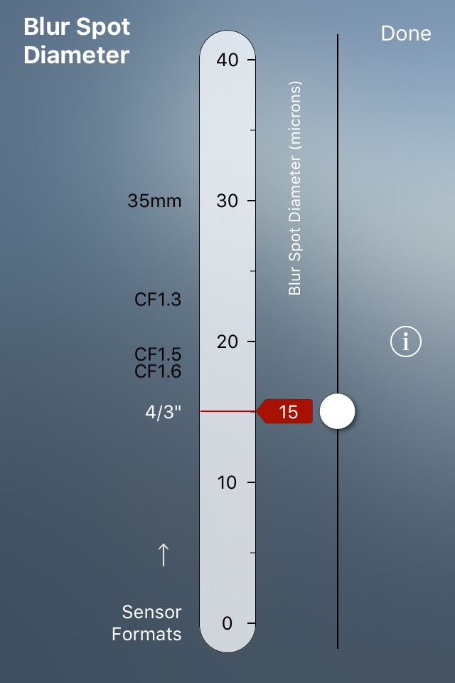 TrueDoF-Intro DoF Calculator screenshot 3