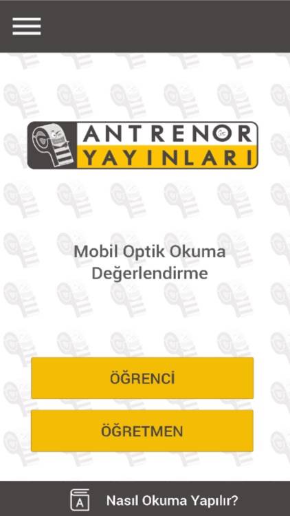 Antrenör Optik Okuma