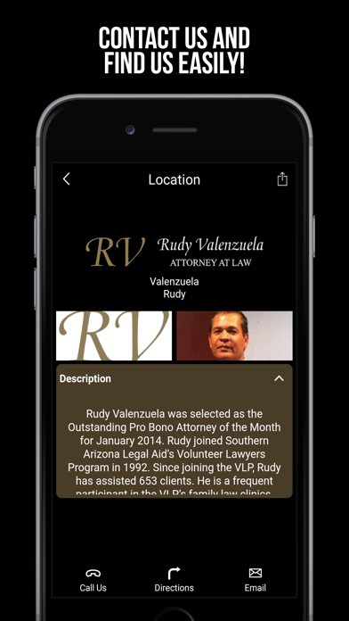 Rudy Valenzuela Law screenshot 3