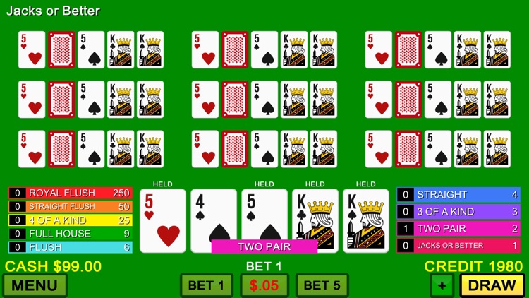 Ten Play Video Poker