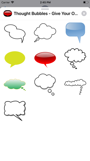 Thought Bubbles Sticker Pack