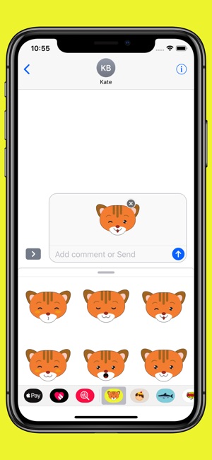 Emoji - Cute tiger smiley(圖3)-速報App