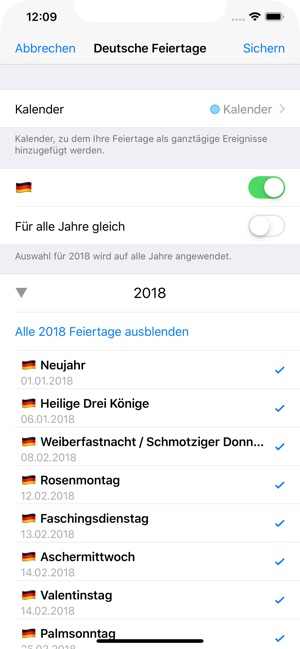 Feiertage und Schulferien DE(圖2)-速報App