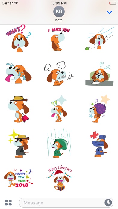 Puppy love emoji stickers screenshot 3