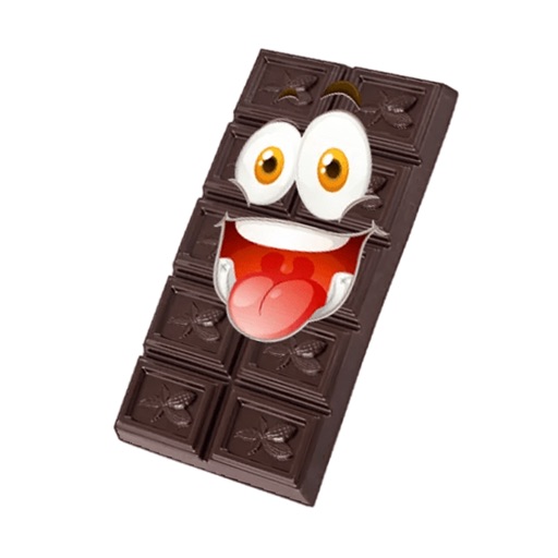 Chocolate stickers pack icon