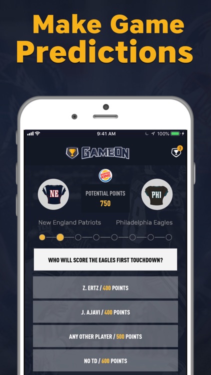GameOn - Sports Picks screenshot-0