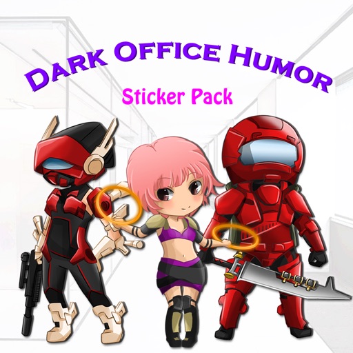 Dark Office Humor Stickers iOS App