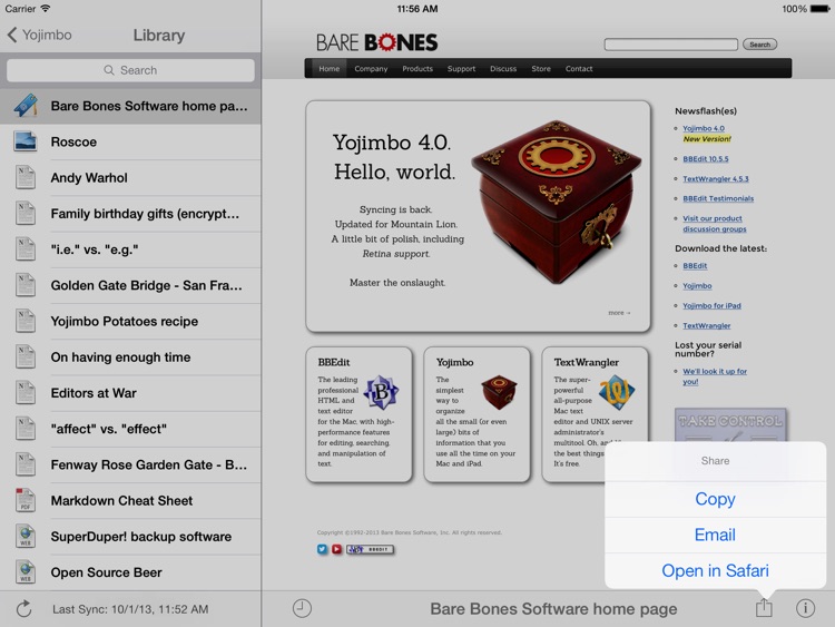 Yojimbo for iPad screenshot-3