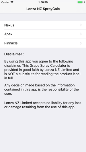 Lonza NZ Spray Calculator(圖1)-速報App