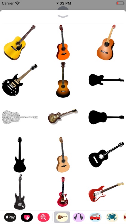 Groovy Guitar Stickers