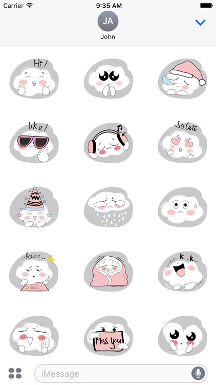 Lovely Cloud Stickers