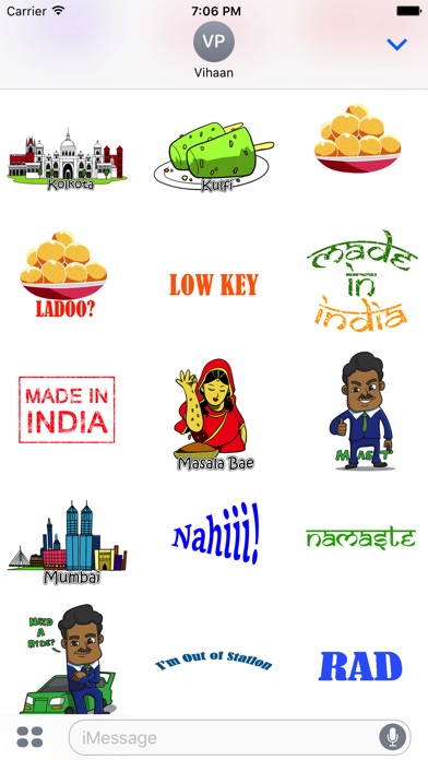 Desi Stickers for iMessage screenshot 2