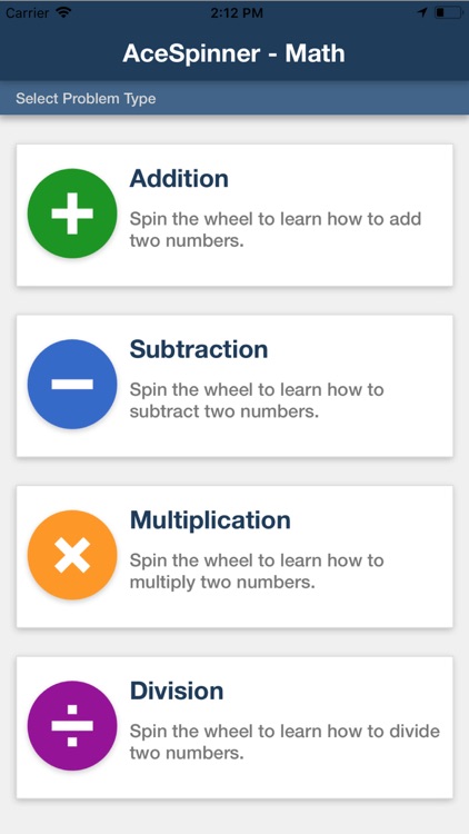 Ace Spinner Math Games Lite