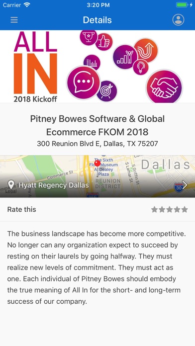 Pitney Bowes Global Events screenshot 3