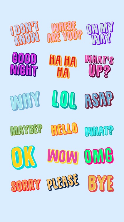 Let's Talk! - Text Stickers by Feeligo