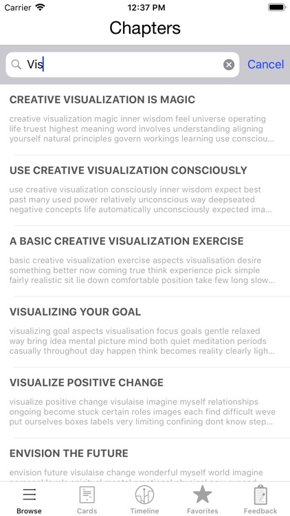 Creative Visualization Deck