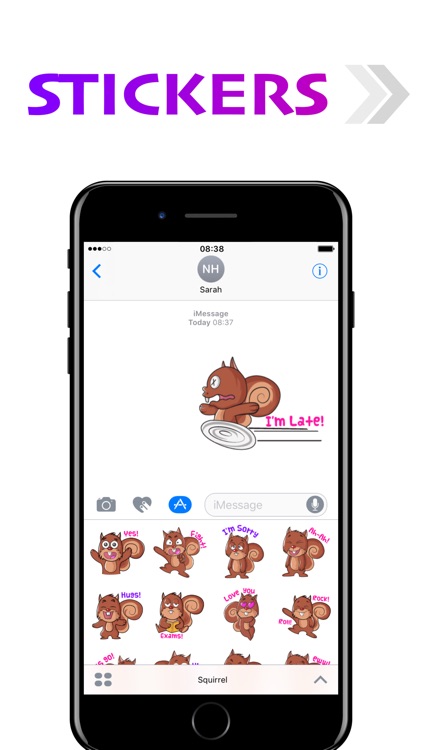 Squirrel Stickers (Wafer)