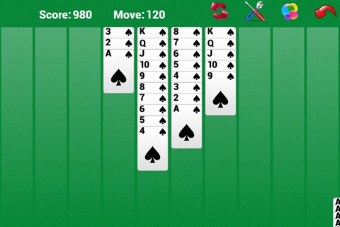 Classic Spider Solitaire Pro screenshot 3