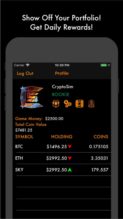 Crypto Sim screenshot 2