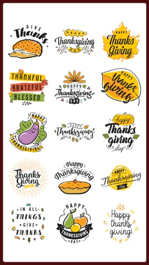 Happy Thanksgiving Sticker IM(圖2)-速報App