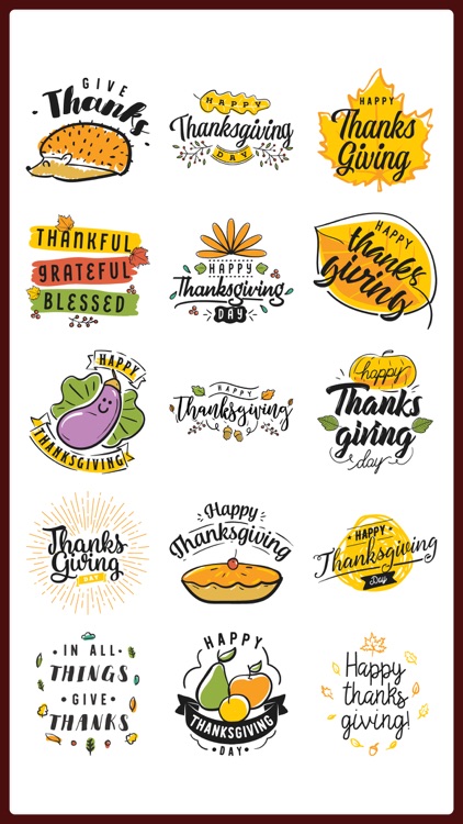 Happy Thanksgiving Sticker IM