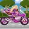 Princess Highway Racer is a fast paced motorcycle racing game with woman